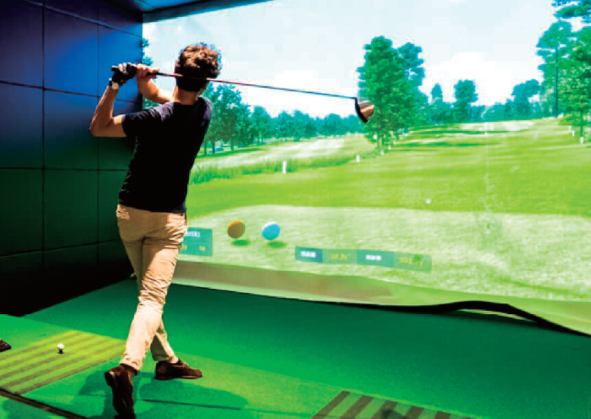 充実のゴルフ練習環境