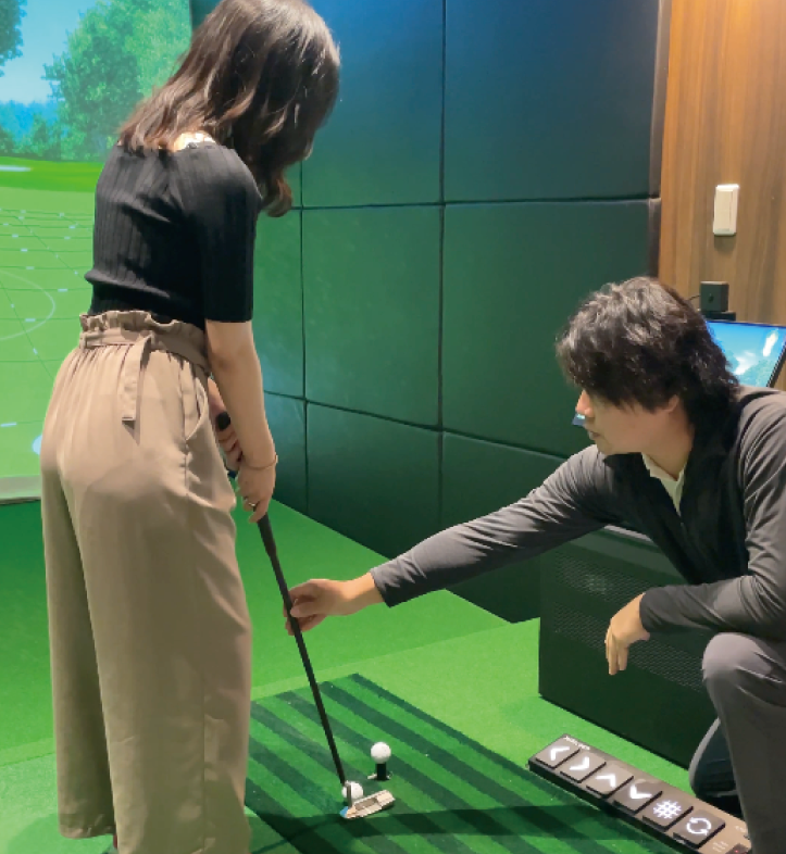 シミュレーションゴルフでアクティブにリフレッシュ（〜60分）